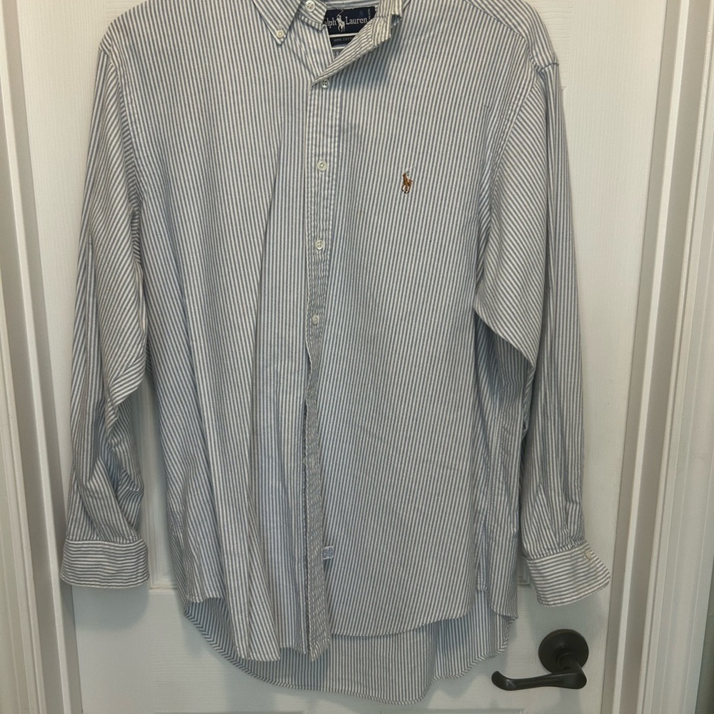 Ralph Lauren Blue Casual Button Down Shirt